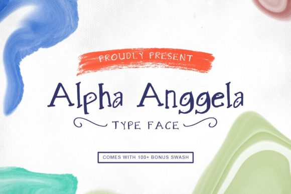 Alpha Anggela Typeface for Editorial Design