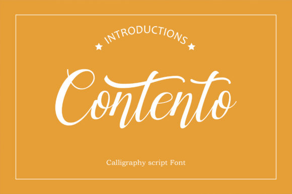 Contento: A Versatile Script Handwritten Font for Modern Campaigns