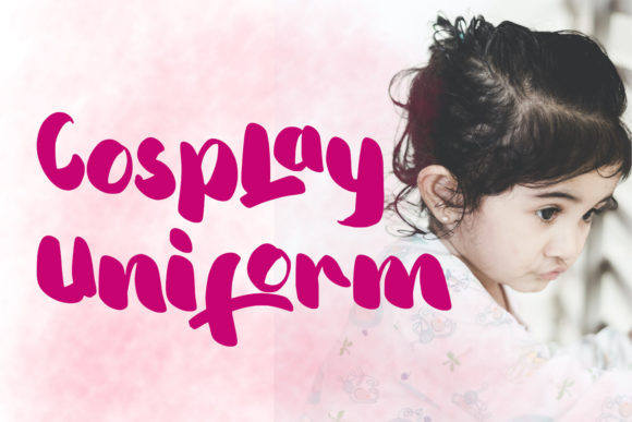 Cosplay Uniform Font for Handmade Brands