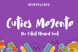 Cuties Magenta Font for Modern Web Design