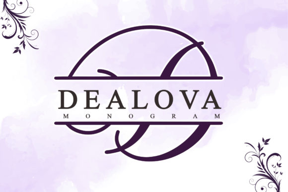 Dealova Monogram: A Modern Script Typeface for Branding
