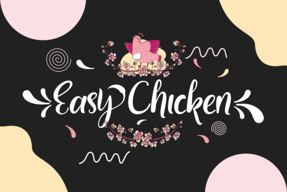 Easy Chicken: A Modern Handwritten Font for Editorial Design