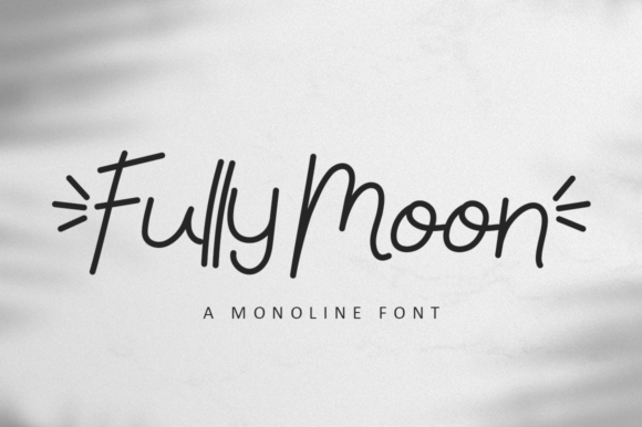 Fully Moon: A Sweet Handwritten Font for Makers