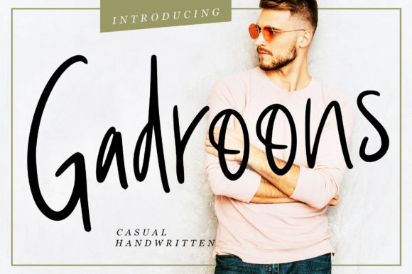 Gadroons: A Casual Handwritten Font for Makers