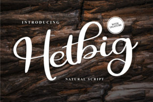 Hetbig: The Script Handwritten Font for Crafters