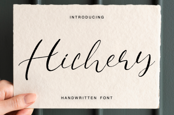 Hichery: The Elegant Script Handwritten Font for Web Design