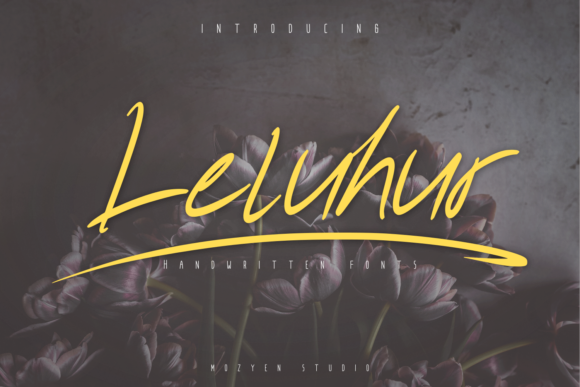 Leluhur: A Flowing Script Font for Makers