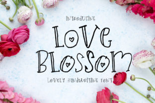 Love Blossom: A Sweet Handwritten Font for Designers
