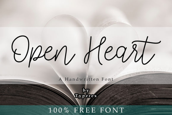 Open Heart Font: Elegant Handwritten Typography