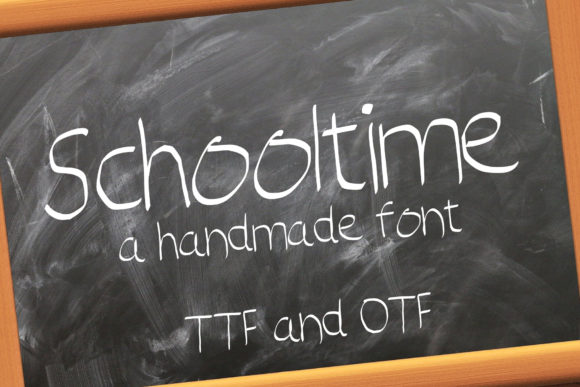 Schooltime: A Handwritten Font for Creative Projects
