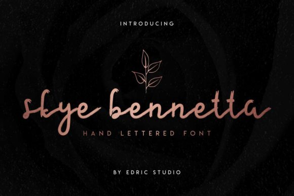 Skye Bennetta: Elegant Script Handwritten Fonts for Editorial Design