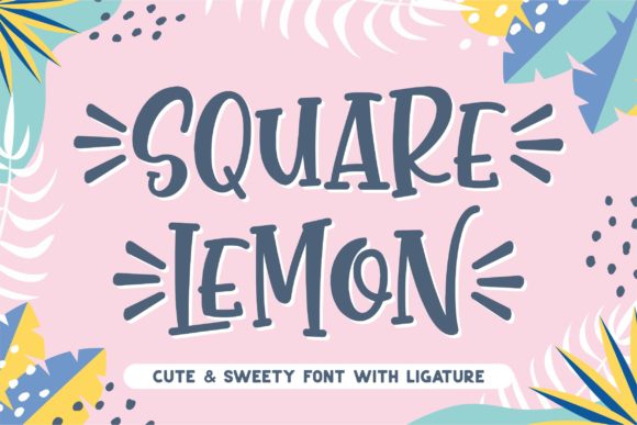 Square Lemon: A Charming Handwritten Font for Branding