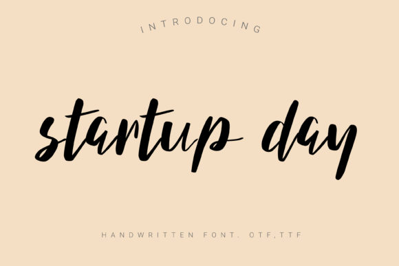 Startup Day Font for Modern Web Design