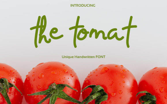 The Tomat: A Sweet Handwritten Font for Brands