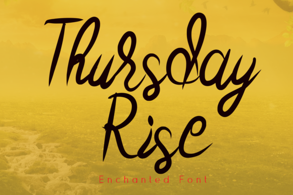 Thursday Rise Font for Modern Brand Identity