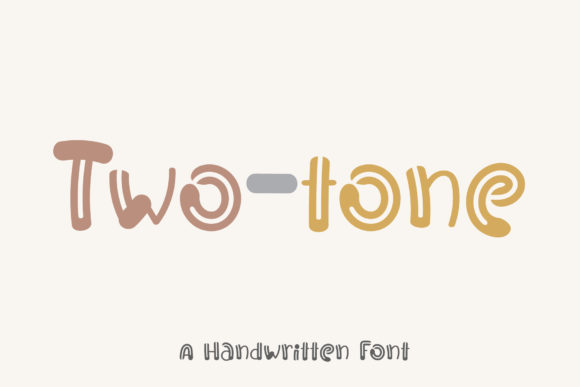 Two-tone: A Sweet Handwritten Font for Makers