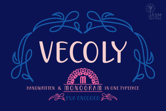 Vecoly Font Review: Playful Monograms for Branding