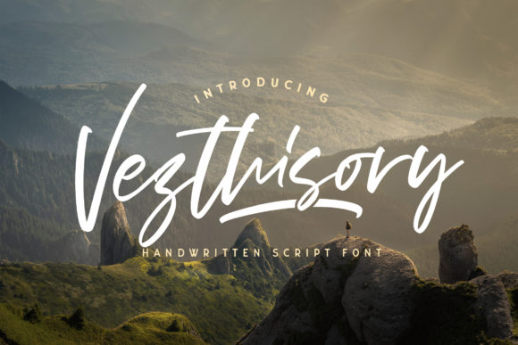 Vezthisory Font: A Modern Handwritten Script for Branding