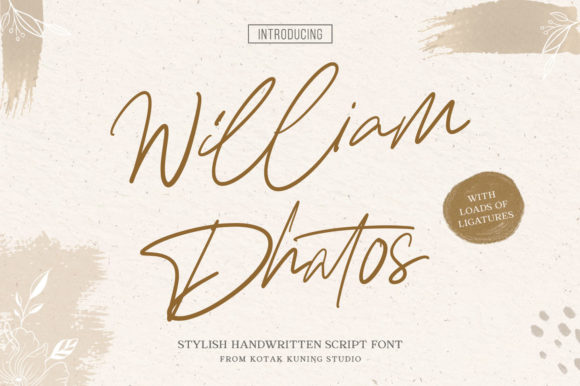 William Dhatos: A Script Handwritten Font for Modern Campaigns